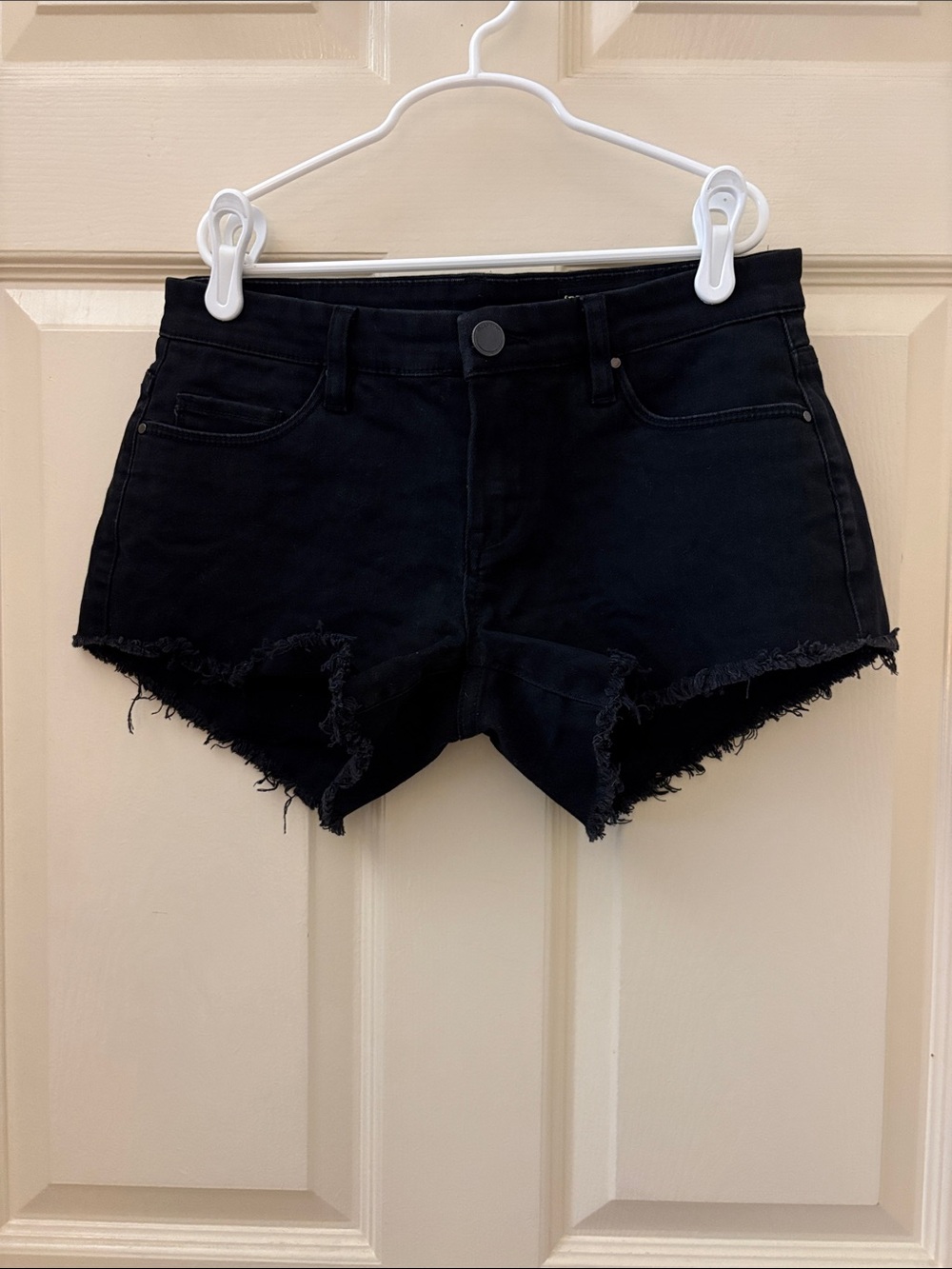 BLANKNYC black distressed shorts